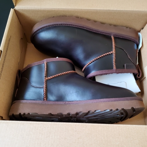 UGG Shoes - UGG Classic Ultra Mini Leather Regen Ankel Boots